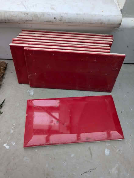 Photo of free 9 red kitchen tiles (Town Furze OX3) #1