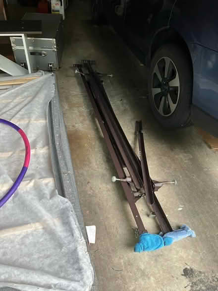 Photo of free Very nice Queen bed frame (metal) (Hanover Rd & Patuxent Qtr Rd) #1