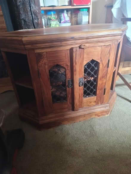 Photo of free Small solid Indian TV cabinet (B61-catshill) #2