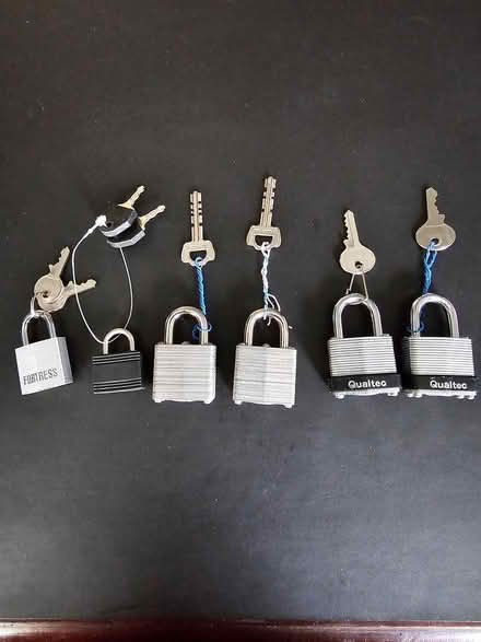 Photo of free 6 small padlocks with keys (Raritan Township/Ringoes) #1