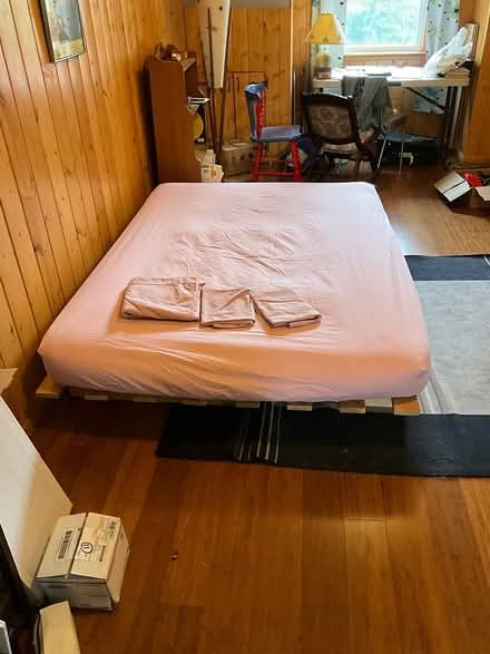 Photo of free Futon, frame, sheets (Wedgwood) #4