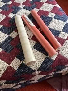 Photo of free Three old rolls of wallpaper, good for children to draw on (Lydiard Millicent SN5) #1