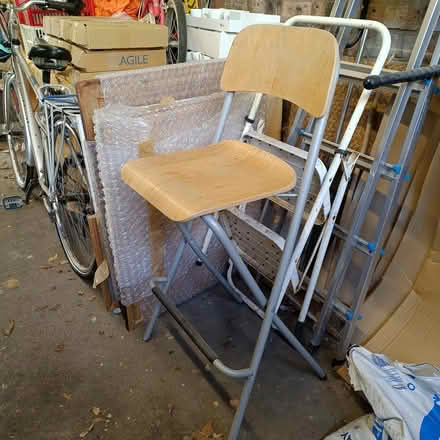 Photo of free 1 folding wooden stool (East Finchley N2) #2