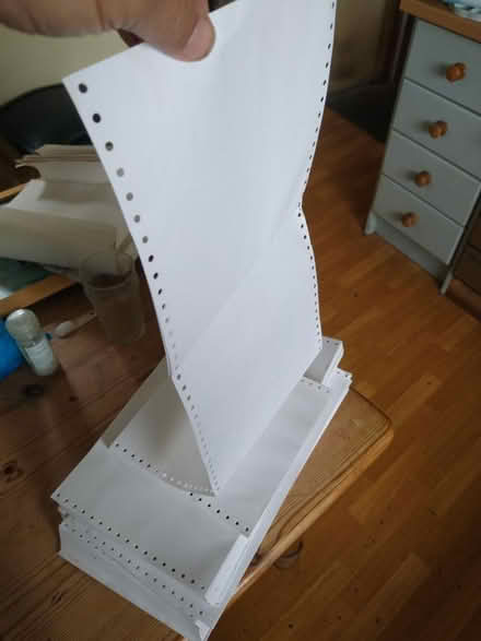 Photo of free Perforated computer listing paper (Eastcombe GL6) #2