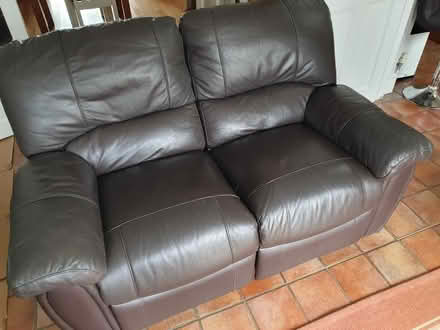 Photo of free 2 seater leather recliner sofa (BS15) #2