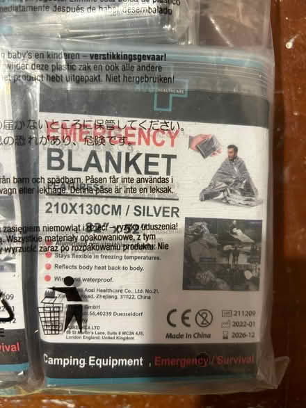 Photo of free foil blanket x10 (Craig-y-don LL30) #1