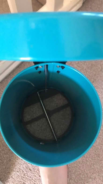 Photo of free Small blue pedestal bin (Baldock (SG7)) #2