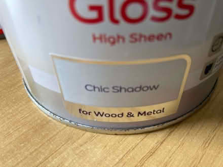 Photo of free Dulux Quick Dry Gloss *Chic Shadows* approx 1/3 of 750ml (Calthwaite CA11) #2