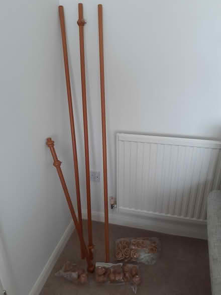 Photo of free Pine curtain poles (LE3 Leicester Forest East) #1