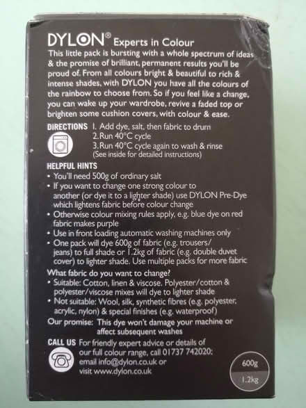 Photo of free Black Fabric Dye (Four Marks GU34) #3