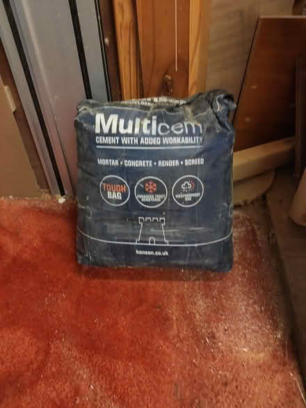 Photo of free BAG OF CEMENT (almost full bag) (Thorney Leys OX28) #1