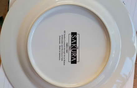 Photo of free Four tea plates with chic icons (Harlow CM18) #2