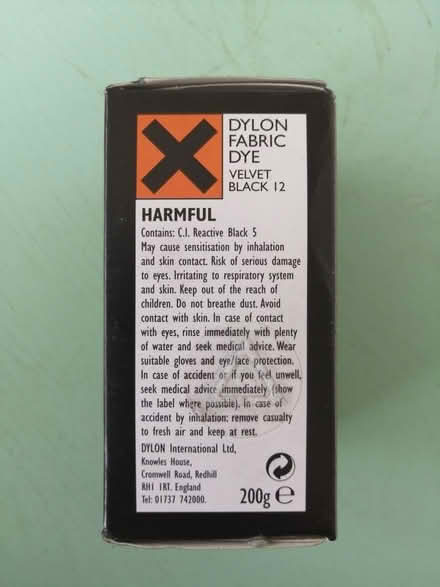Photo of free Black Fabric Dye (Four Marks GU34) #2