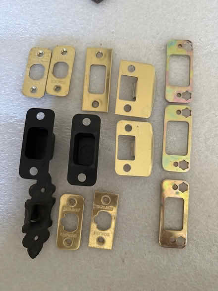 Photo of free Door striker plates - brass, iron (Hollenbeck and Remington) #1