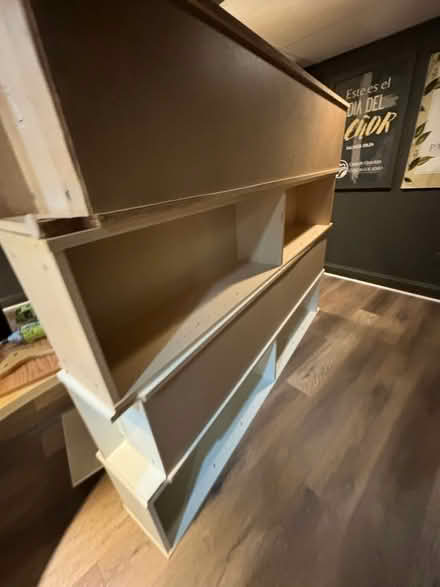 Photo of free 2 white tall Ikea book shelves (Aurora) #1