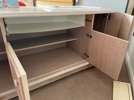 Photo of free White Brushed Oak Cabinet (Frimley GU15) #3