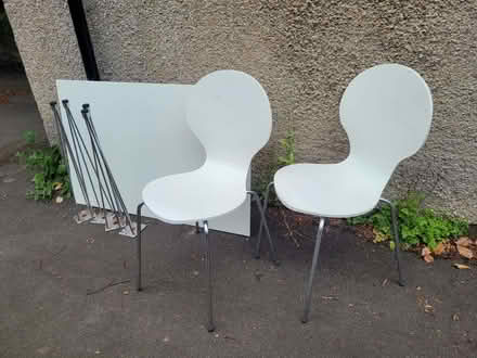Photo of free Table and two chairs (Roseburn EH12) #2