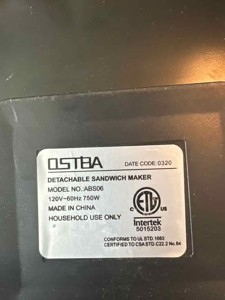 Photo of free Detachable sandwich maker (Forest Hills, Queens) #2