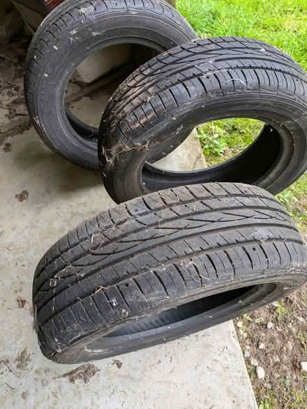 Photo of free 185/60 R16 tyres x3 (PH10 Kirkton of Lethendy) #1