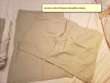 Photo of free Queen-size bedskirt & pillow shams (Greektown) #3