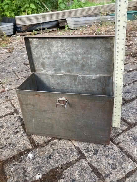Photo of free old metal document box (Stoke Bishop BS9) #2