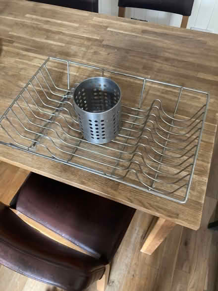 Photo of free Metal dish drying rack and cutlery holder (Oxford OX2) #1