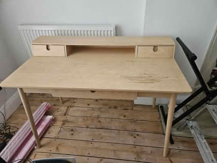 Photo of free Modern wooden desk (Warwick Avenue) #1