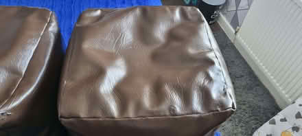 Photo of free Brown bean bag pouffees (East Dene S65) #2