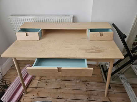 Photo of free Modern wooden desk (Warwick Avenue) #2