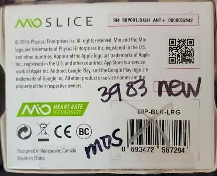 Photo of free Mio Slice, all day heart rate + activity tracker, new in box #2