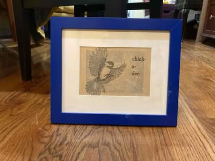 Photo of free Chickadee print in frame (Bed Stuy (Bed Stuy (Brooklyn)) #1