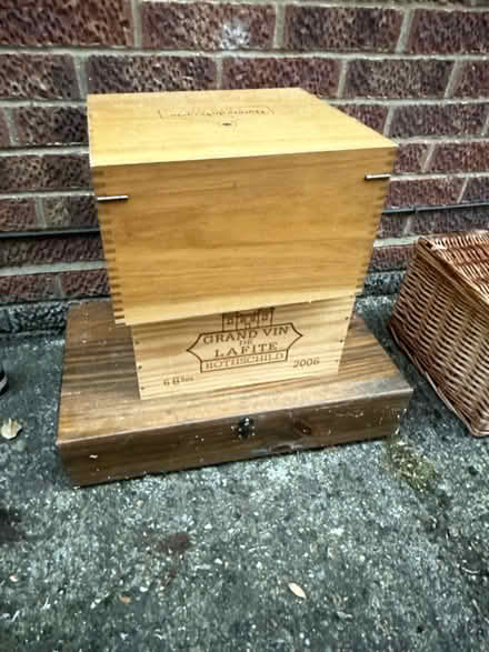 Photo of free Wooden wine boxes (SG5 3) #1