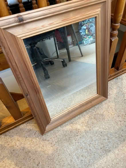 Photo of free Mirror in wooden frame (Guiseley LS20) #1
