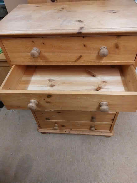 Photo of free Pine chest of drawers (Hornby LA2) #2