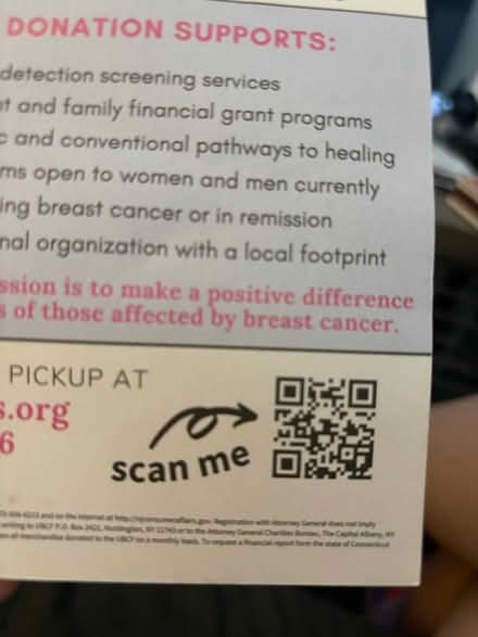 Photo of free United Breast Cancer Foundation (W. 72nd St., NY,NY 10023) #2