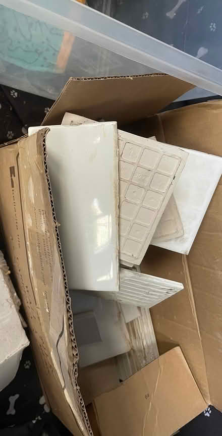 Photo of free unopened Box calcutta tile & more (San Anselmo) #4