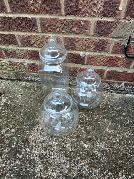 Photo of free Large plastic jars (SG5 3) #1