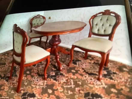 Photo of free Round Table 3 Chairs (SS7 Rayleigh) #1