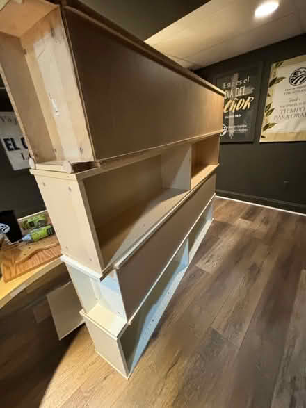 Photo of free 2 white tall Ikea book shelves (Aurora) #2