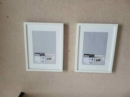 Photo of free 2 x IKEA WHITE PICTURE PHOTO FRAMES 30X40 CM (Tattenhoe MK4) #1