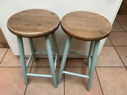 Photo of free 2 tall stools - pickup today (Chiswick W4) #1