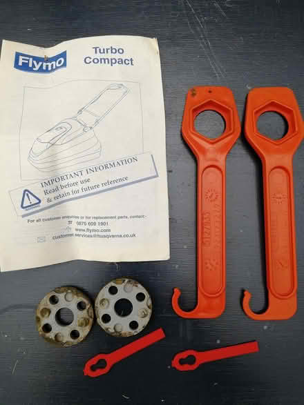 Photo of free Flymo turbo compact parts (CO2 Colchester, Mersea Road) #1