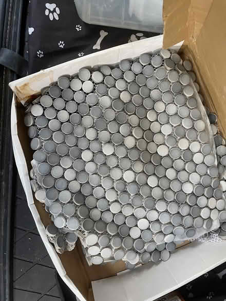 Photo of free unopened Box calcutta tile & more (San Anselmo) #2