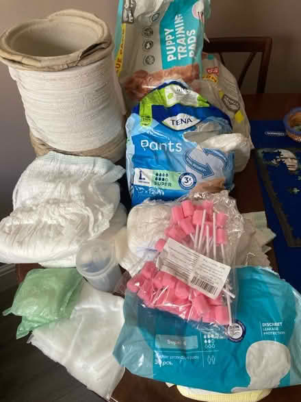 Photo of free Vomit bowls, incontinence pants + (High Wood, Lancaster) #1