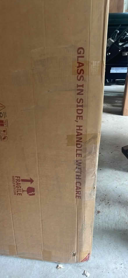 Photo of free Beautiful clear glass tabletop-Lg (West Billerica) #3