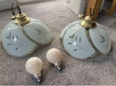 Photo of free Ceiling Lights - Brass / Glass (Maidstone ME14) #1
