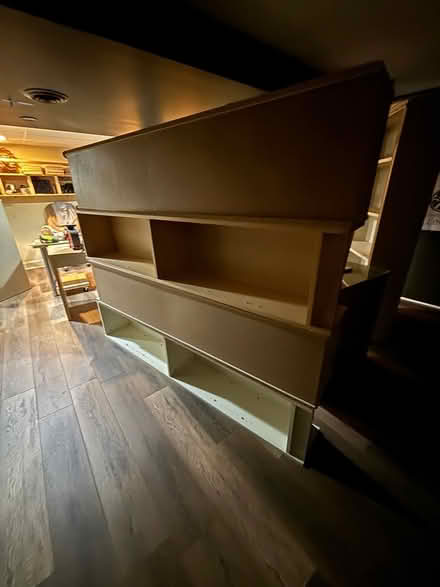 Photo of free 2 white tall Ikea book shelves (Aurora) #3
