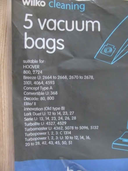 Photo of free Hoover bags (BR4 - West Wickham south side) #1