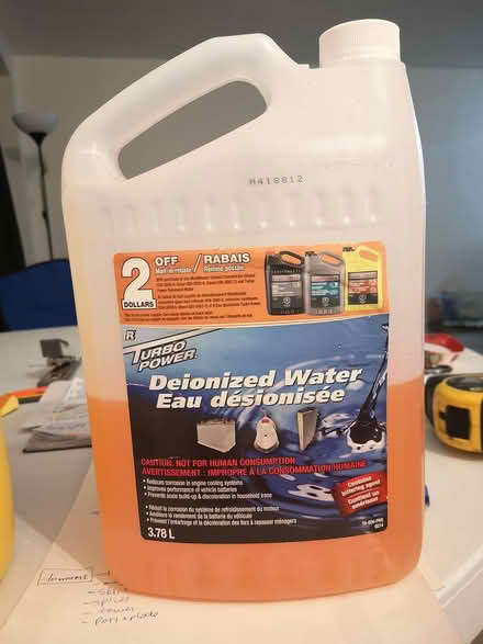 Photo of free Deionized water. Half jug (greenbank&huntclub) #1