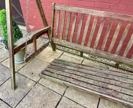 Photo of free Large wood swing seat (Holbeach St Marks PE12) #2